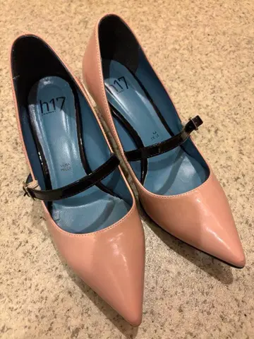 h17 핑크 스틸레토 하이힐