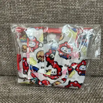 오사카 간사이 박람회 한정판 먀쿠먀쿠 산리오 콜라보 에코백 화이트 새상품