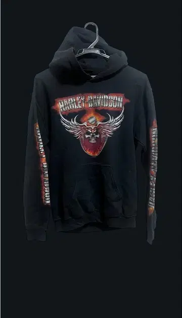 [ 희소 가치 있음 ] 할리데이비슨 후드티 M~L 블랙 바이크 오키나와