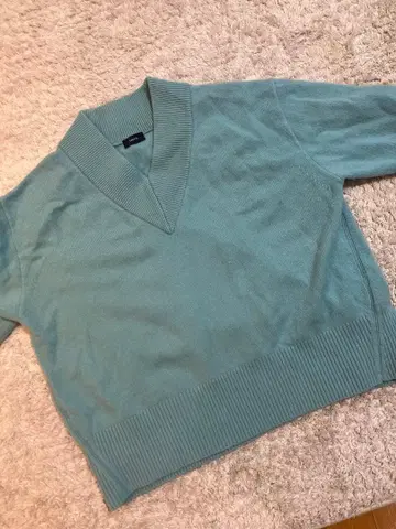 SHIPS 스카이블루 V넥 긴팔 니트