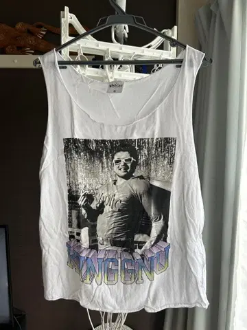 King Gnu 프린트 탱크탑 M 화이트