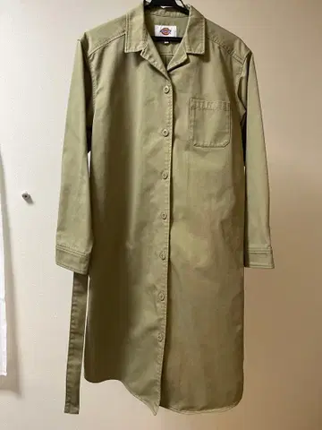 [ Dickies ] 카키 트렌치코트 F 사이즈