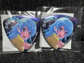뱅드림 마츠바라 카논 타마미쿠지 피크형 홀로 캔뱃지 2개