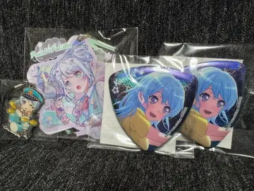 뱅드림 마츠바라 카논 타마복권 피크형 홀로그램 캔뱃지 2개 세트