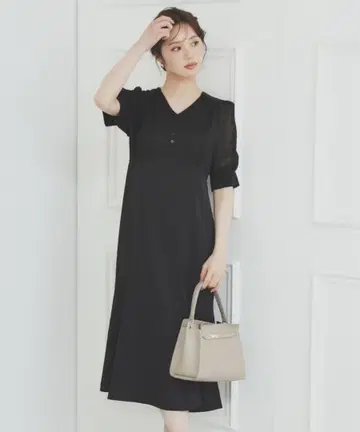 인덱스 머메이드 새틴 원피스 블랙 S 사이즈