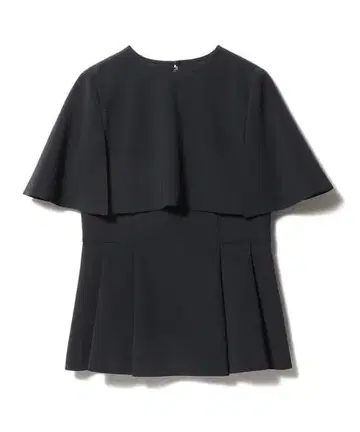 [ESTNATION] 케이프 턱 플레어 블라우스