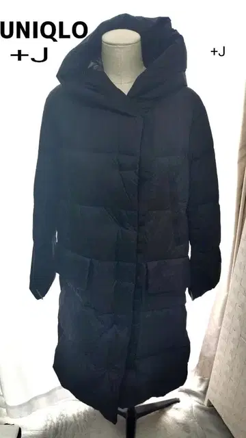 유니클로+J 프리미엄 롱 다운 코트