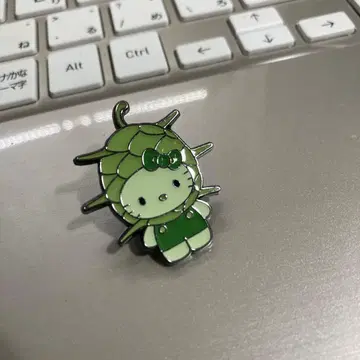 만박 일본관 키티 핀 배지 미노히게무시