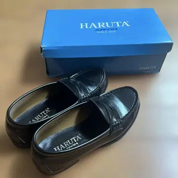 HARUTA 블랙 로퍼 23.0cm EE