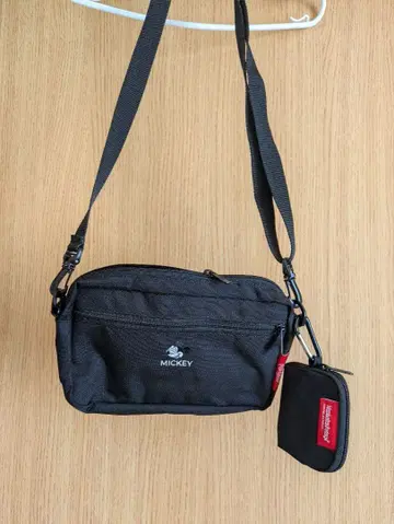 미키 숄더백 블랙 소형 파우치 포함