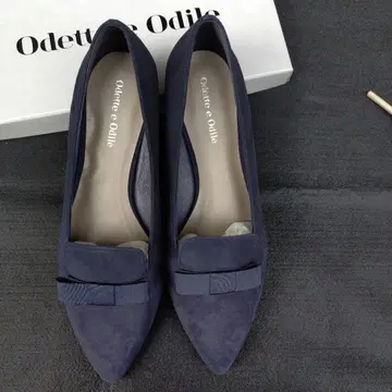오데트 에 오딜 네이비 플랫슈즈 24cm