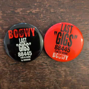 당시 제품 BOOWY LAST GIGS 도쿄 돔 캔뱃지