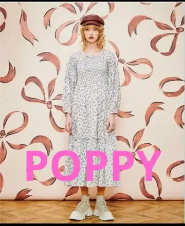 POPPY 아사기니뇨 노스탤지어 플라워 원피스 M