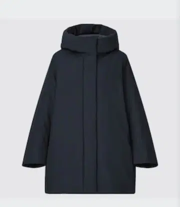 UNIQLO 하이브리드 다운 숏코트 네이비 S 사이즈