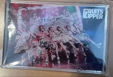 fruits zipper 멤버 전원 친필 사인 아크릴 블록 오사카