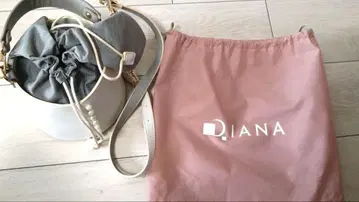 펄 장식 화이트 숄더백 DIANA