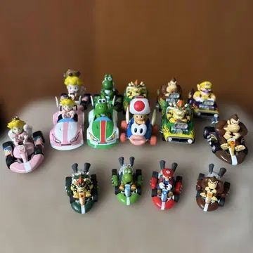 마리오 카트 블루 백 미니카 11대 + 미니카 4대