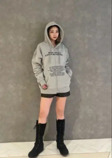 LAGUA GEM 레터링 빅 후디 후드티