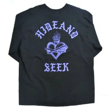 H&S L/S BLACK XL 미사용 하이드&시크