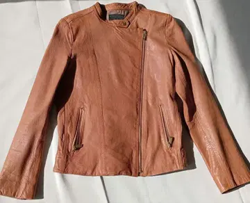 브라운 가죽 자켓