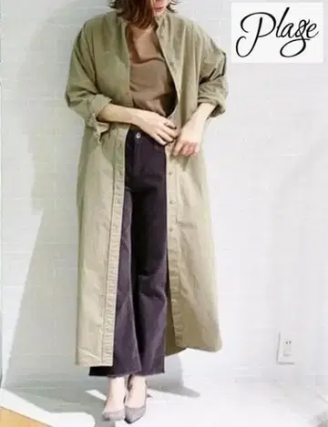 plage 맥시 셔츠 원피스