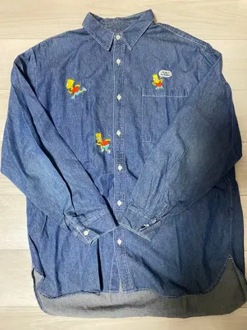 The Simpsons 데님 셔츠 L 사이즈