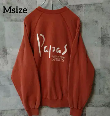 PAPAS 파파스 Msize 래글런 맨투맨 원포인트 로고