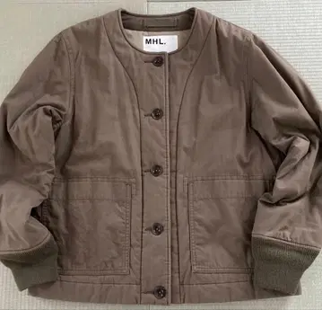 MHL. 마가렛호웰 블루종 자켓 충전솜 카키