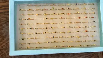 컬러 스톤 골드 반지 세트