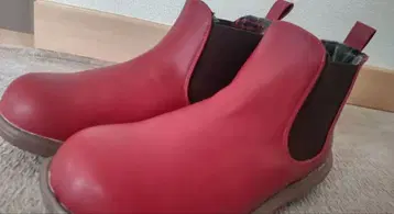 KARINA RELAX 빨간색 사이드 고어 부츠 size 24