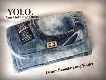블리치 데님 리메이크 롱 지갑