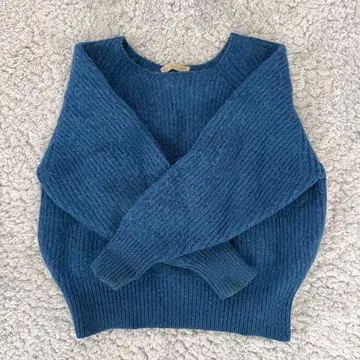 JURGEN LEHL 파랑 긴팔 니트 스웨터