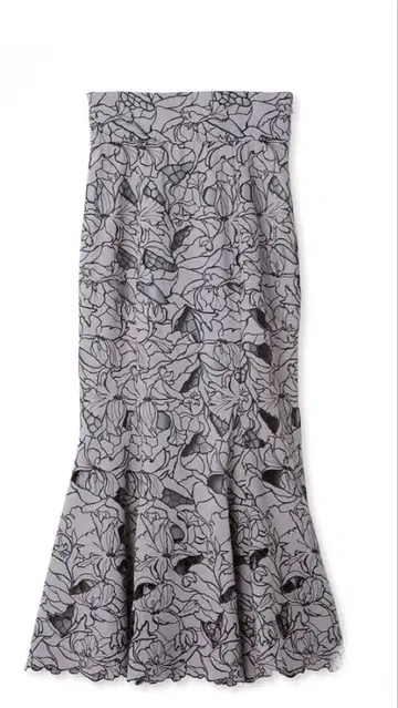 스나이델 커팅 레이스 머메이드 스커트