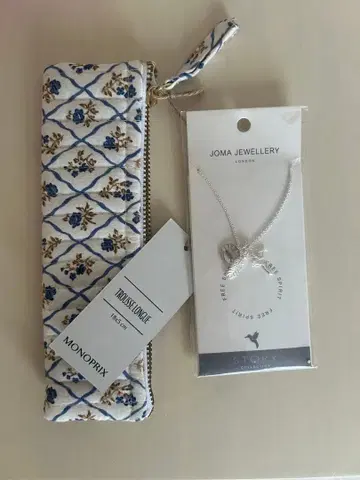 JOMA JEWELLERY 목걸이 & Monoprix 펜 파우치