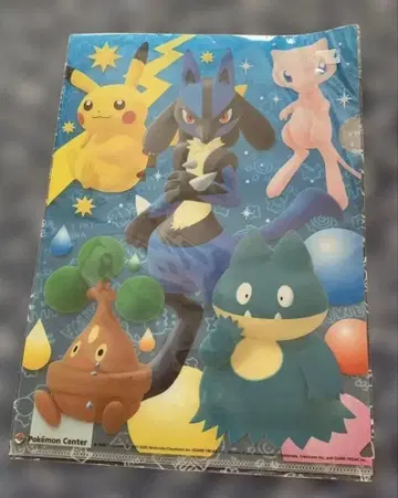 레어 포켓몬 센터 한정판 루카리오 클리어 파일 A4 사이즈