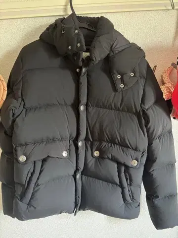 PYRENEX 블랙 다운 자켓 FR S/M