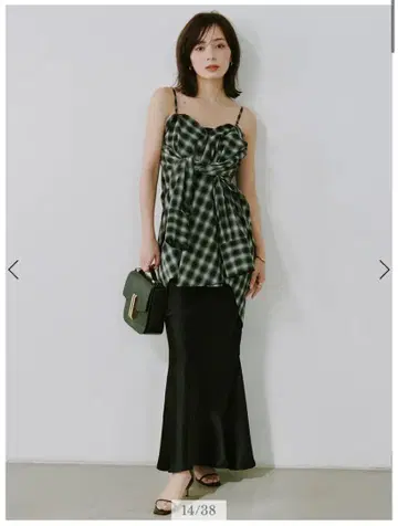 아세테이트 새틴 내로우 스커트