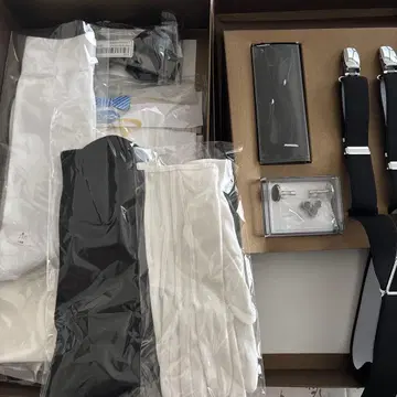 신랑 세트 일식/웨딩/셔츠 양말 잡화 일식/나비 넥타이 포함