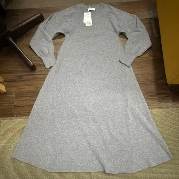 택 포함 새상품 SIMPLICITE 그레이 니트 원피스 프리