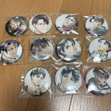 진격의 거인 블루 록 art-pic 리바이 엘렌 캔뱃지 묶음 판매