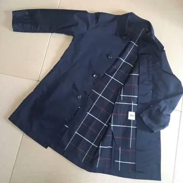 TAKEO KIKUCHI 네이비 스텐카라 코트 L