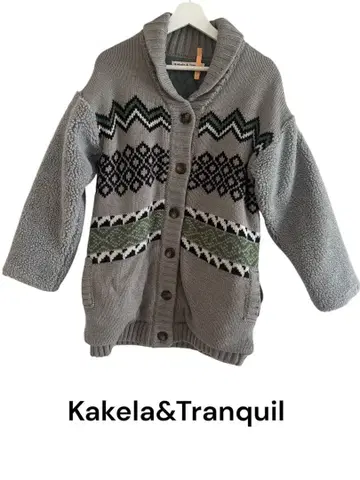 Kakela&Tranquil 노르딕 무늬 니트 자켓