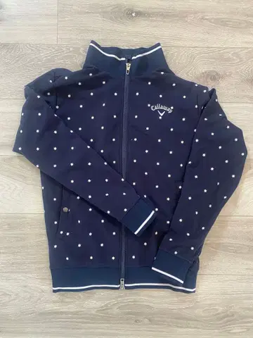 캘러웨이 집업 자켓 M 네이비 별 패턴