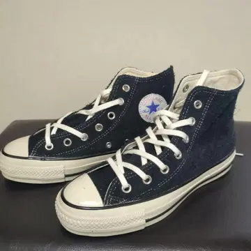 컨버스 네이비 스웨이드 하이컷 스니커즈