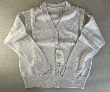 MUJI 워셔블 울 미들 게이지 V넥 가디건 미사용 새상품