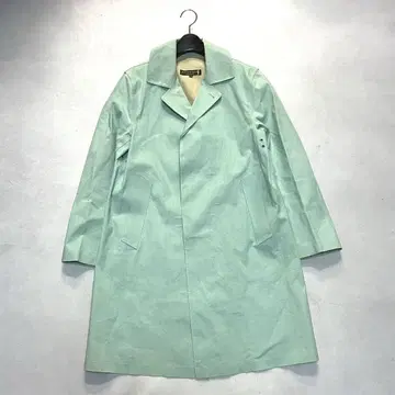 매킨토시 밴딩 코트 36 사이즈 연한 그린색 테이프 벗겨짐 없음