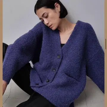 스터링 루어 부클레 니트 가디건 알파카