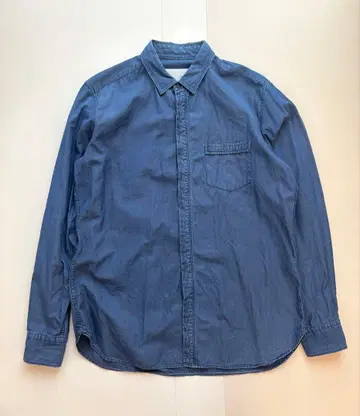 투모로우랜드 데님 셔츠 긴팔 셔츠 캐주얼 셔츠 블루