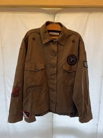 MOUSSY 카키 밀리터리 자켓