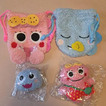 신 시끌벅적 숲의 간코짱 봉제인형 복조리 2개 & 봉제인형 볼체인 2개